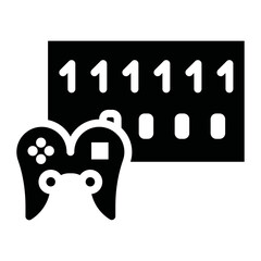 Digital Edition icon vector image. Can be used for Game Development.