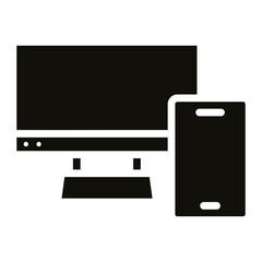 Responsive Design icon vector image. Can be used for New Media.