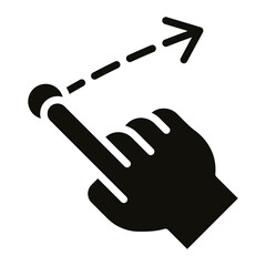 Swipe icon vector image. Can be used for New Media.