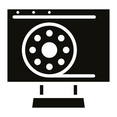 Web Series icon vector image. Can be used for New Media.