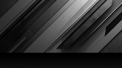 Illustration of black and grey stripes on a grey grunge background