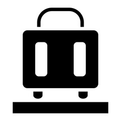 Carry On Baggage icon vector image. Can be used for Airline.