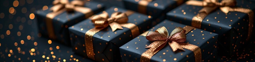 Golden Gift Wrapped in Black: A Monthly Celebration of Gifting Trends Generative AI