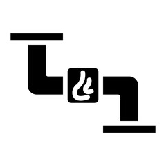 Natural Gas icon vector image. Can be used for Industry.