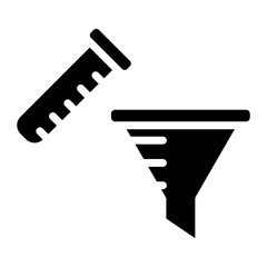 Filter Funnel icon vector image. Can be used for Science.