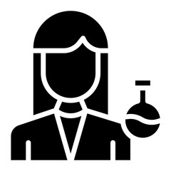 Scientist icon vector image. Can be used for Science Fiction.