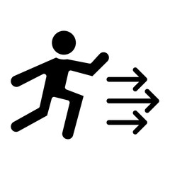 Escape icon vector image. Can be used for Prison.