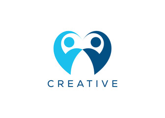 Fototapeta na wymiar Minimalist Success people logo design vector template. Creative business growth people logo