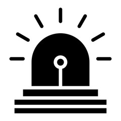 Siren icon vector image. Can be used for Prison.