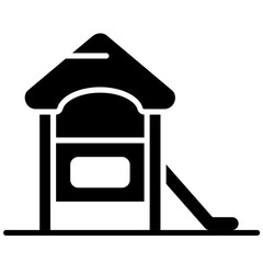 Playground icon vector image. Can be used for Amusement Park.