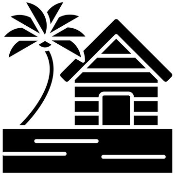 Coastal Village icon vector image. Can be used for Coastline.