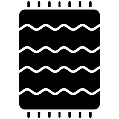 Beach Towel icon vector image. Can be used for Coastline.