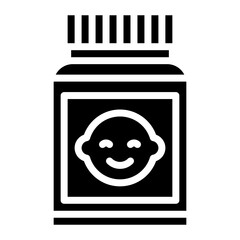 Baby Food icon vector image. Can be used for Baby Shower.