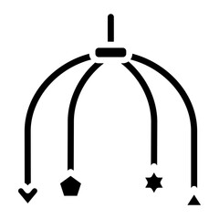 Hanging Toy icon vector image. Can be used for Baby Shower.