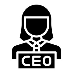 CEO icon vector image. Can be used for Diversity.
