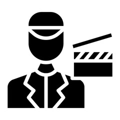 Film Director icon vector image. Can be used for Diversity.
