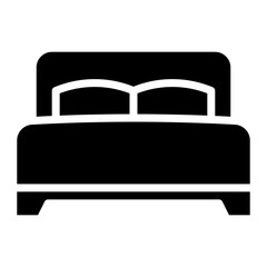 Bed icon vector image. Can be used for Luxury.