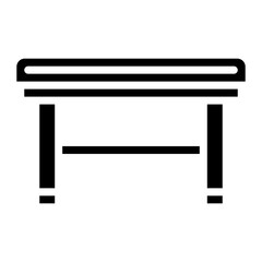 Table icon vector image. Can be used for Luxury.