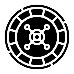 Obraz premium Lottery Wheel icon vector image. Can be used for Casino.