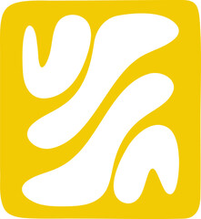 Decorative pattern illustration. Abstract square pattern hand drawing design element