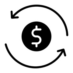 Dollar Exchange icon vector image. Can be used for Trading.