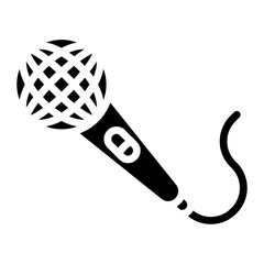Mic icon vector image. Can be used for Retro.