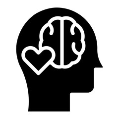 Emotional Intelligence icon vector image. Can be used for Psychology.