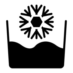 Cold Water icon vector image. Can be used for Laundry.