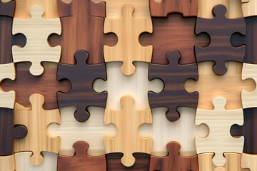 Generative AI
arrangement of wooden puzzles