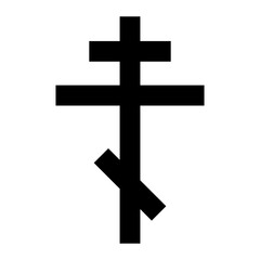 Orthodox Cross icon vector image. Can be used for Carnival.
