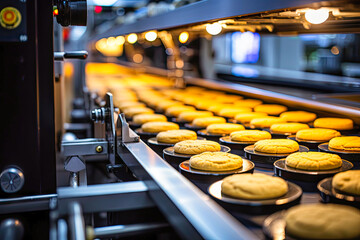 cookies on the conveyor