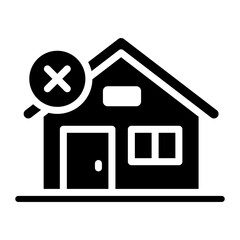 No House icon vector image. Can be used for Homeless.