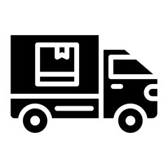 Delivery Truck icon vector image. Can be used for Supply Chain.