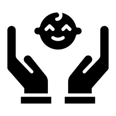 Fototapeta premium Adoption icon vector image. Can be used for Child Adoption.