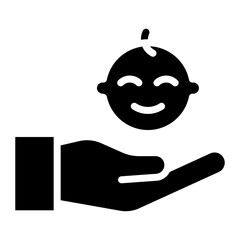 Child Care icon vector image. Can be used for Child Adoption.