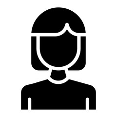 Girl icon vector image. Can be used for Child Adoption.