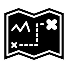 Map icon vector image. Can be used for Fairytale.