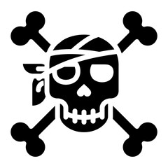 Pirate icon vector image. Can be used for Fairytale.