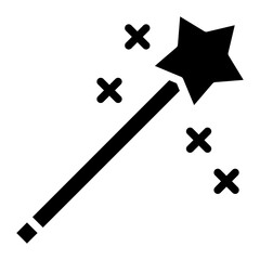 Obraz premium Wand icon vector image. Can be used for Fairytale.