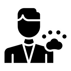 Male Vet icon vector image. Can be used for Veterinary.