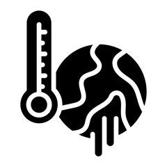 Global Warming icon vector image. Can be used for Global Warming.