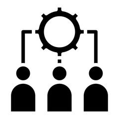 Employee Management icon vector image. Can be used for Crisis Mangement.