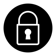 Lock icon vector image. Can be used for Crisis Mangement.