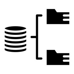 Data Storage icon vector image. Can be used for Compliance And Regulation.