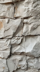 Illustration of natural material, white sandstone, soft background.