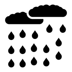 Raining icon vector image. Can be used for Agriculture. - obrazy, fototapety, plakaty