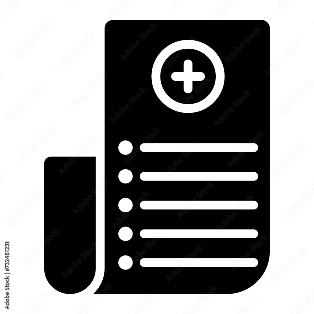 Poster add list icon vector image. can be used for documents and files.