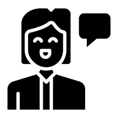 Female Witnness icon vector image. Can be used for Crime Investigation.