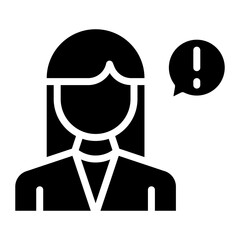 Female Informant icon vector image. Can be used for Crime Investigation.