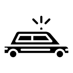 Police Car icon vector image. Can be used for Crime Investigation.